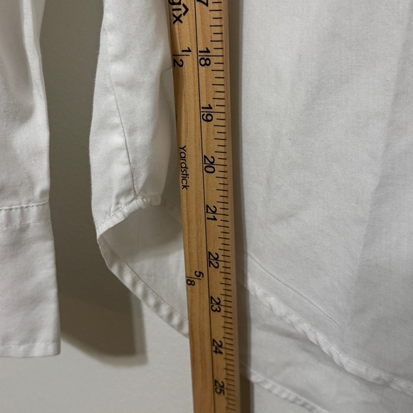 Abercrombie & Fitch Oversized Button Down Shirt Size XS White Cotton Top - Picture 7 of 7